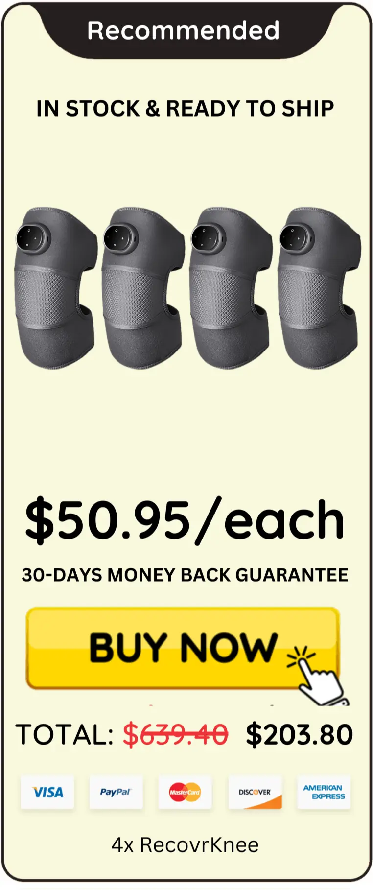 RecovrKnee offer package price